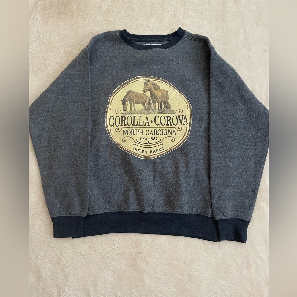 Reworked crewneck sweatshirt